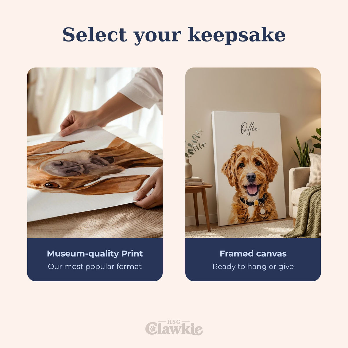 Custom Pet Portraits Canvas & Poster
